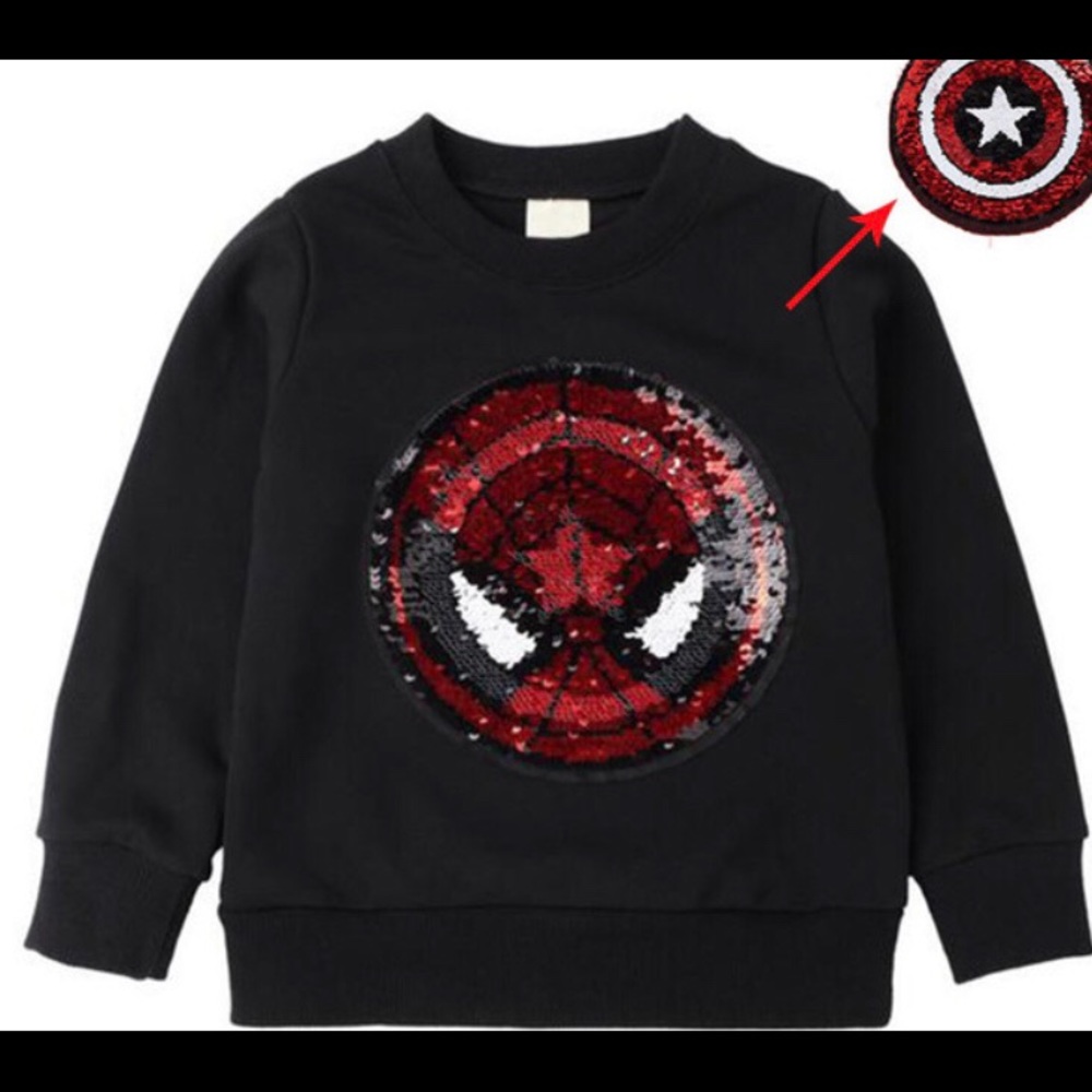 Spider-Man / captain America sweatshirt